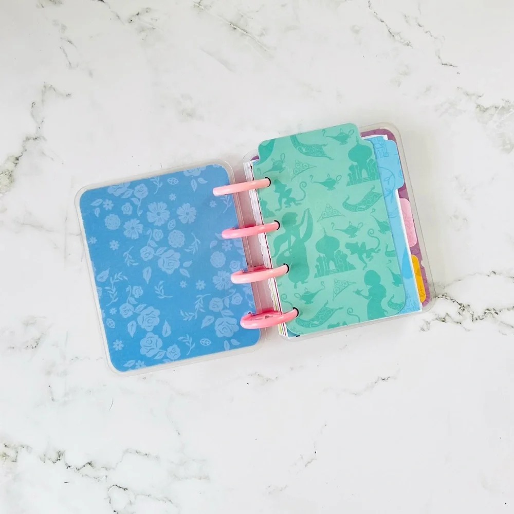 Disney princess Micro happy planner size undated months and weekly layouts